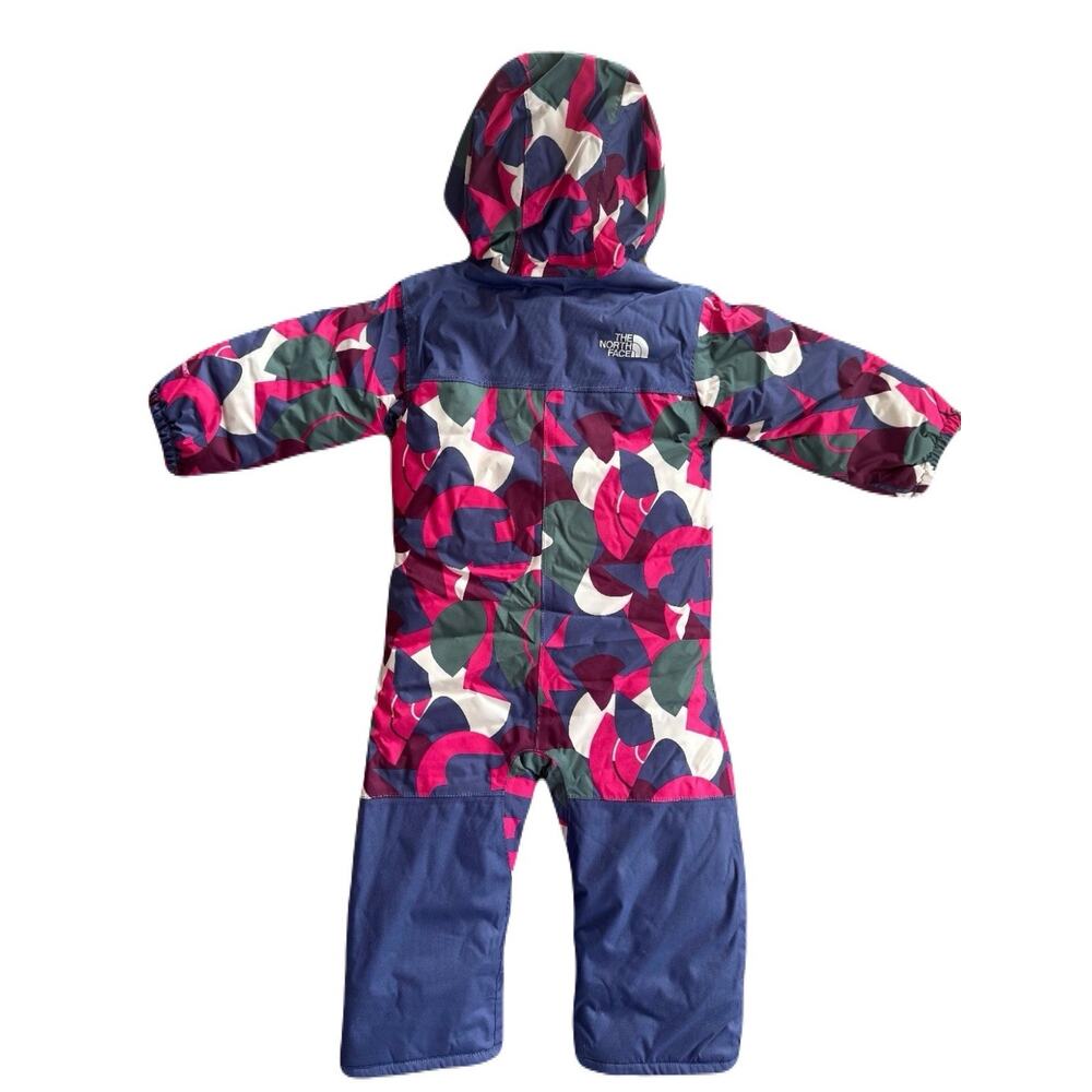 North Face Baby 3-6 M Freedom Insulated Snow Suit NWT Pink One Piece Snowsuit - Picture 3 of 5
